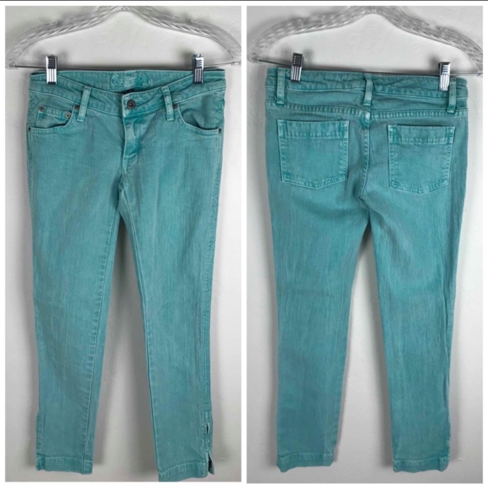 Carmar Mint Ankle Zip Jeans Size 25